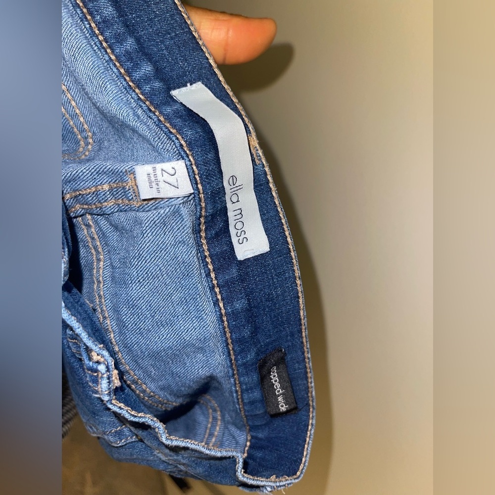 Ella Moss Cropped Wide Leg Jeans 27 - Picture 7 of 11
